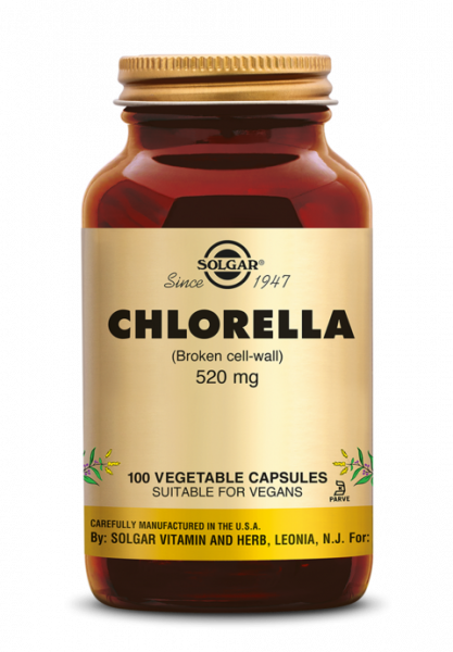 Chlorella 520mg 100 Veg. Capsules