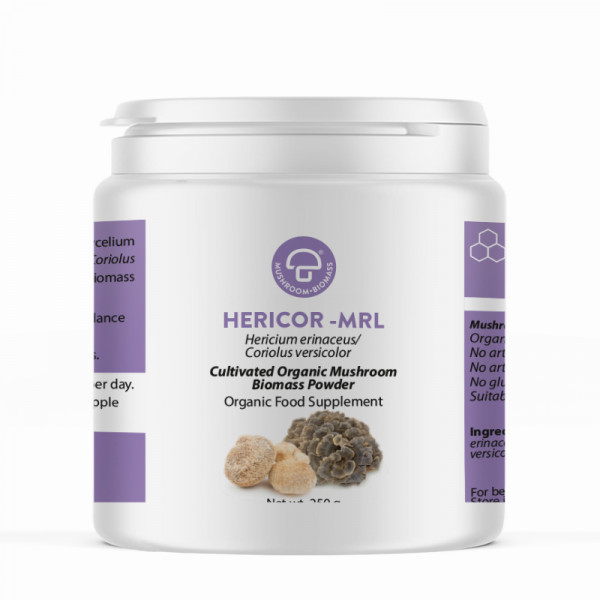 Hericor (Hericium erinaceus and Coriolus versicolor) MRL Powder