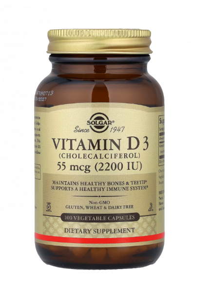 Vitamin D3 (Cholecalciferol) 2200 IU (55 µg)