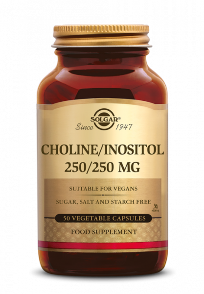 Choline/Inositol 250/250mg 50 Veg. Capsules