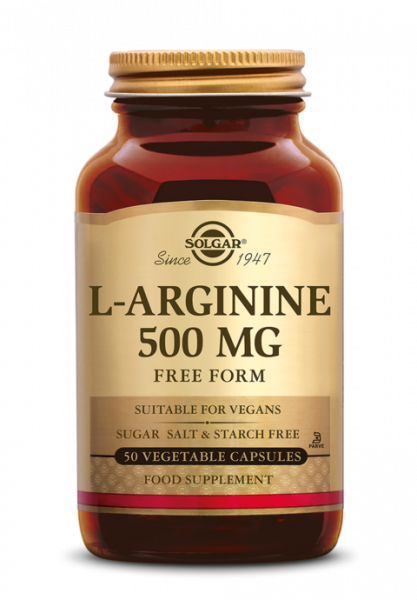 L-Arginine 500mg 50 Veg. Capsules