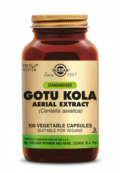 Gotu Kola Extract standardized aerial 100 Veg. Capsules